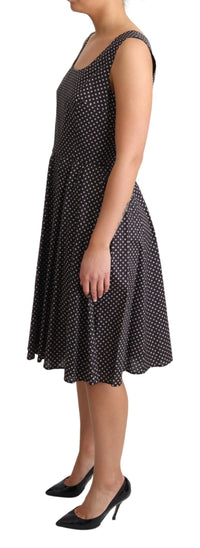 Dolce & Gabbana Elegant Floral A-Line Sleeveless Women's Dress5