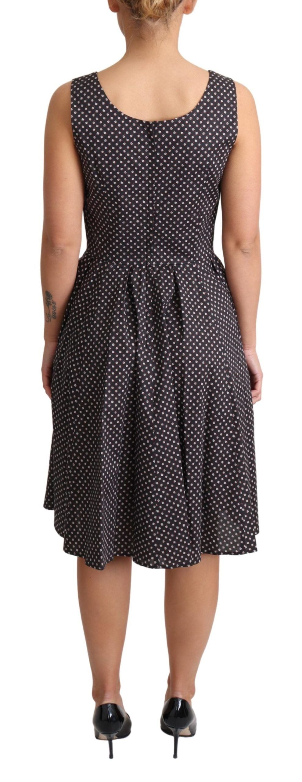 Dolce & Gabbana Elegant Floral A-Line Sleeveless Women's Dress7