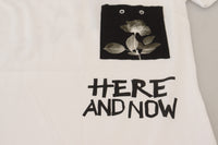 Dolce & Gabbana Chic Monochrome 'Here and Now' Cotton Women's Tee10