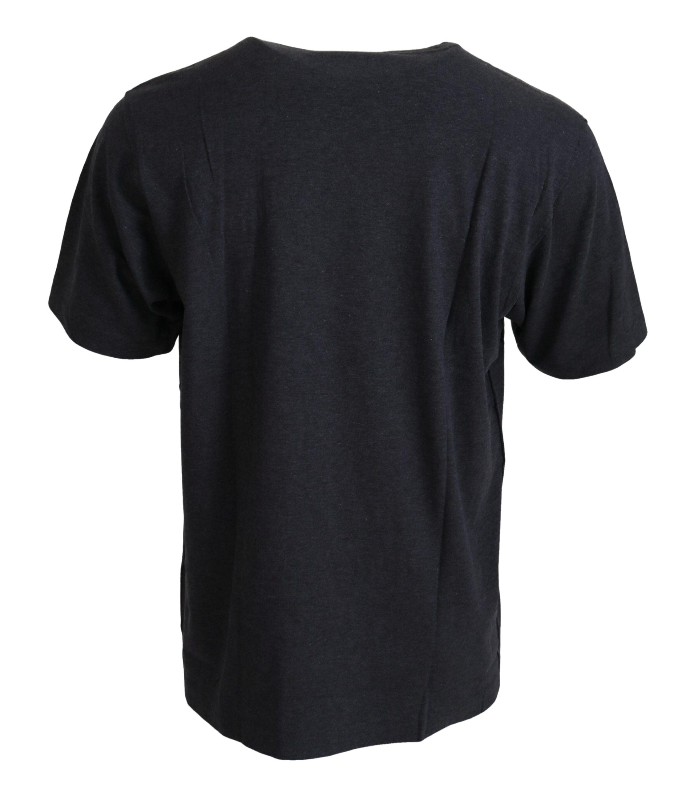 Dolce & Gabbana Gray Crewneck Cotton Short Sleeve  Men's T-shirt6