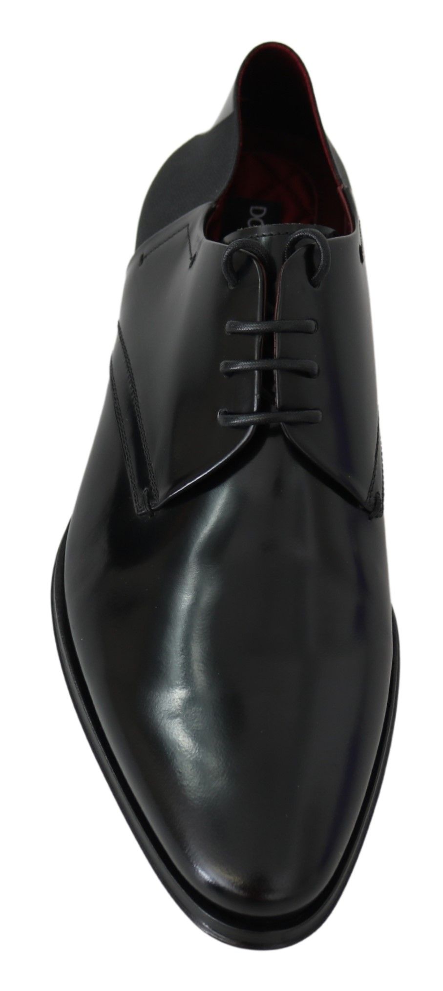 Dolce & Gabbana Elegant Black Leather Derby Men's Shoes