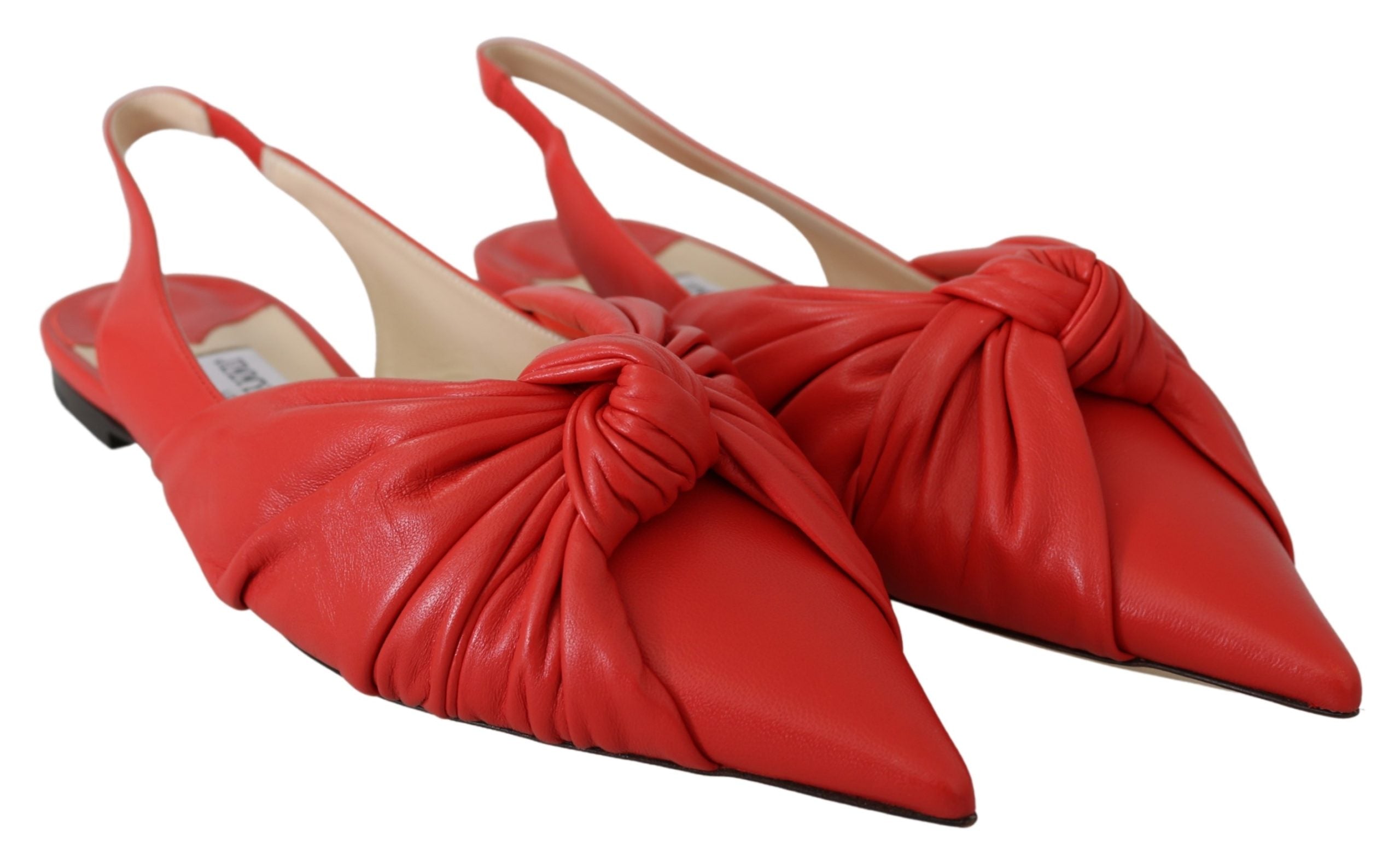 Jimmy Choo Leather Pointed Toe Flat Shoes15