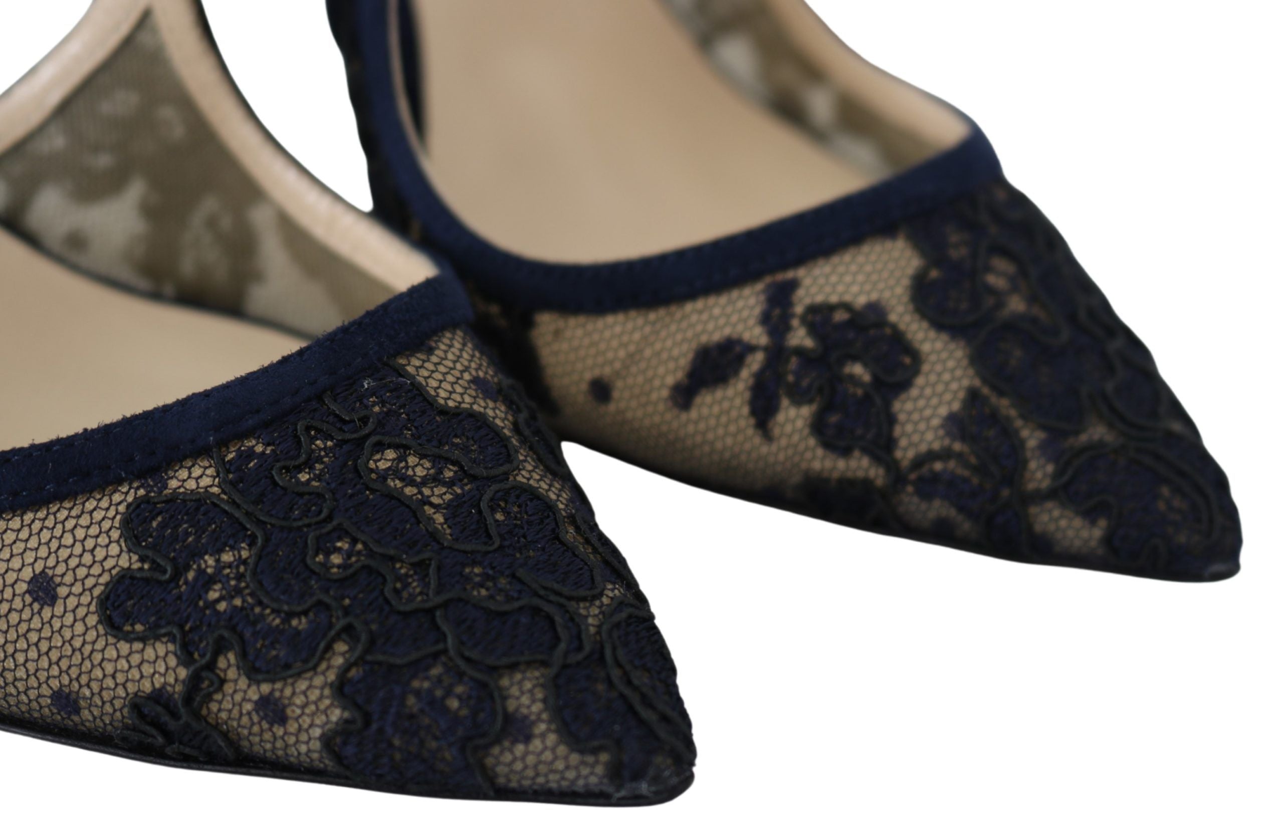 Jimmy Choo Navy Lancer Leather Pumps Elegance Women's Unleashed