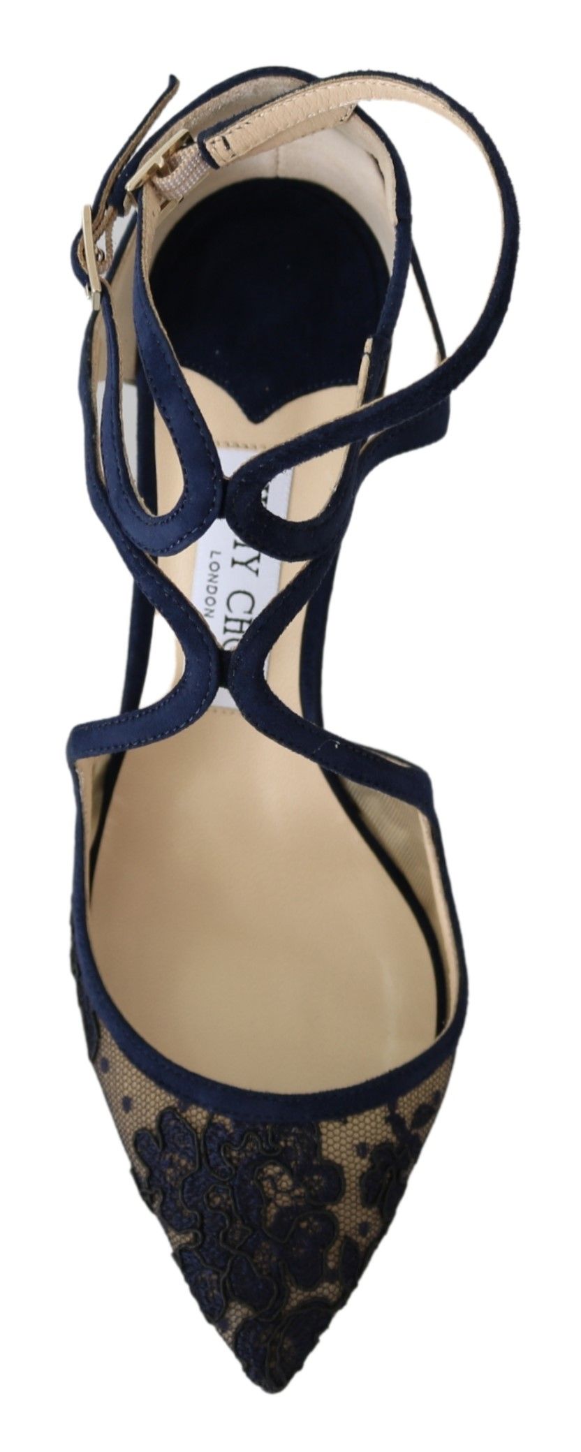 Jimmy Choo Navy Lancer Leather Pumps Elegance Women's Unleashed