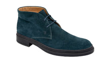 Tods Suede Lace-Up Chukka Boots Deep Blue