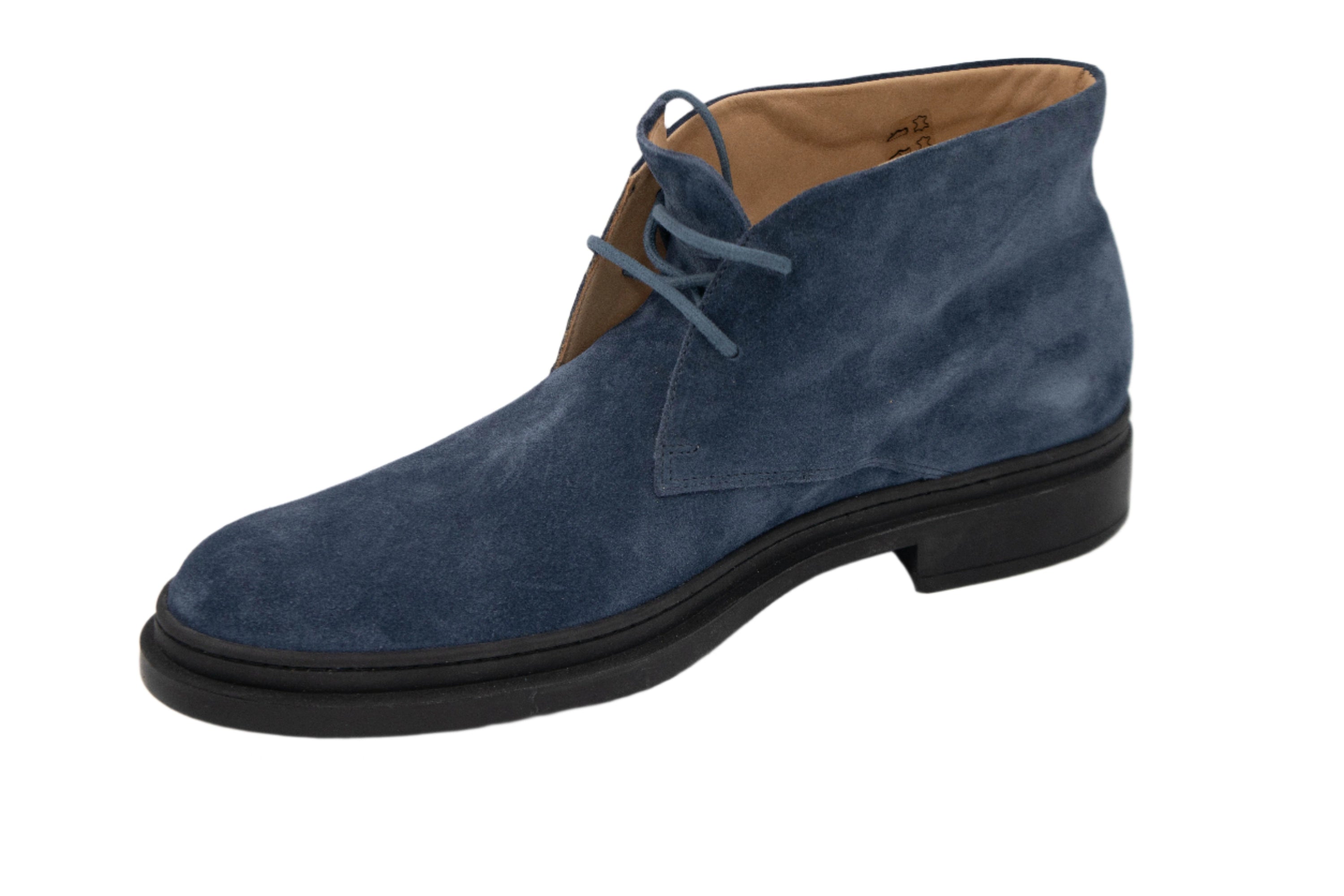 Tods Suede Chukka Boots with Rubber Sole in Navy