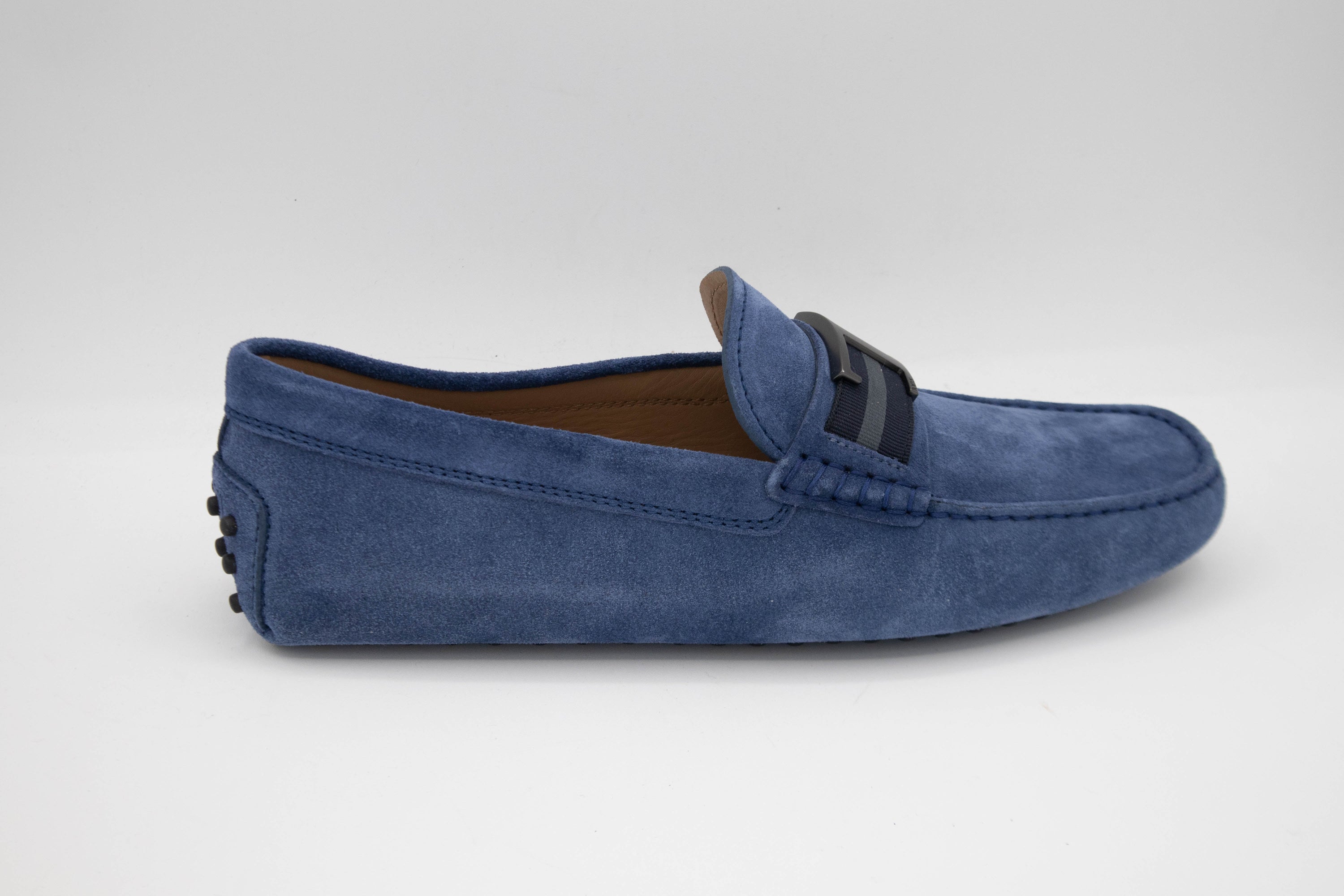 Tods Suede Gommino Driving Shoes with Metal Buckle