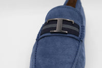 Tods Suede Gommino Driving Shoes with Metal Buckle