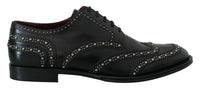 Dolce & Gabbana Studded Leather Oxford Shoes