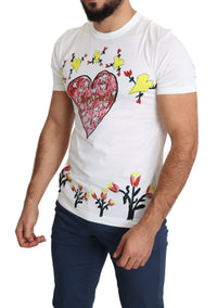 Dolce & Gabbana White Saint Valentine Print Cotton Men Men's T-shirt4