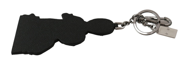 Dolce & Gabbana Leather Dominico Stefano #DGFAMILY Logo Badge Women's Keychain