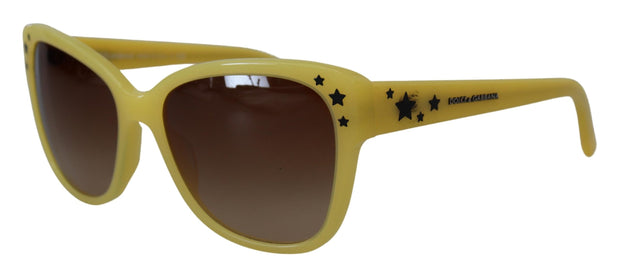 Dolce & Gabbana Yellow Acetate Frame Stars Embellishment DG4124 Women's Sunglasses
