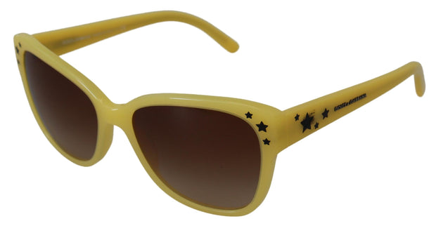 Dolce & Gabbana Yellow Acetate Frame Stars Embellishment DG4124 Women's Sunglasses