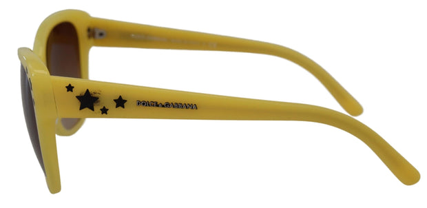 Dolce & Gabbana Yellow Acetate Frame Stars Embellishment DG4124 Women's Sunglasses