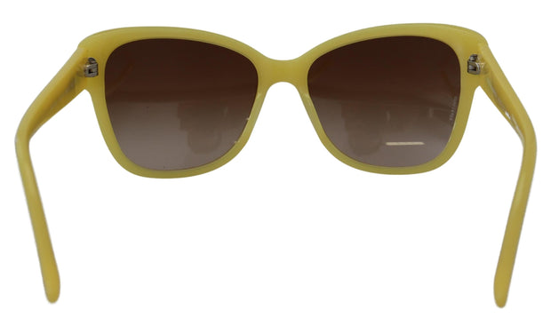 Dolce & Gabbana Yellow Acetate Frame Stars Embellishment DG4124 Women's Sunglasses