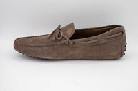 Tods Suede Lace-Up Gommino Driving Shoes Brown