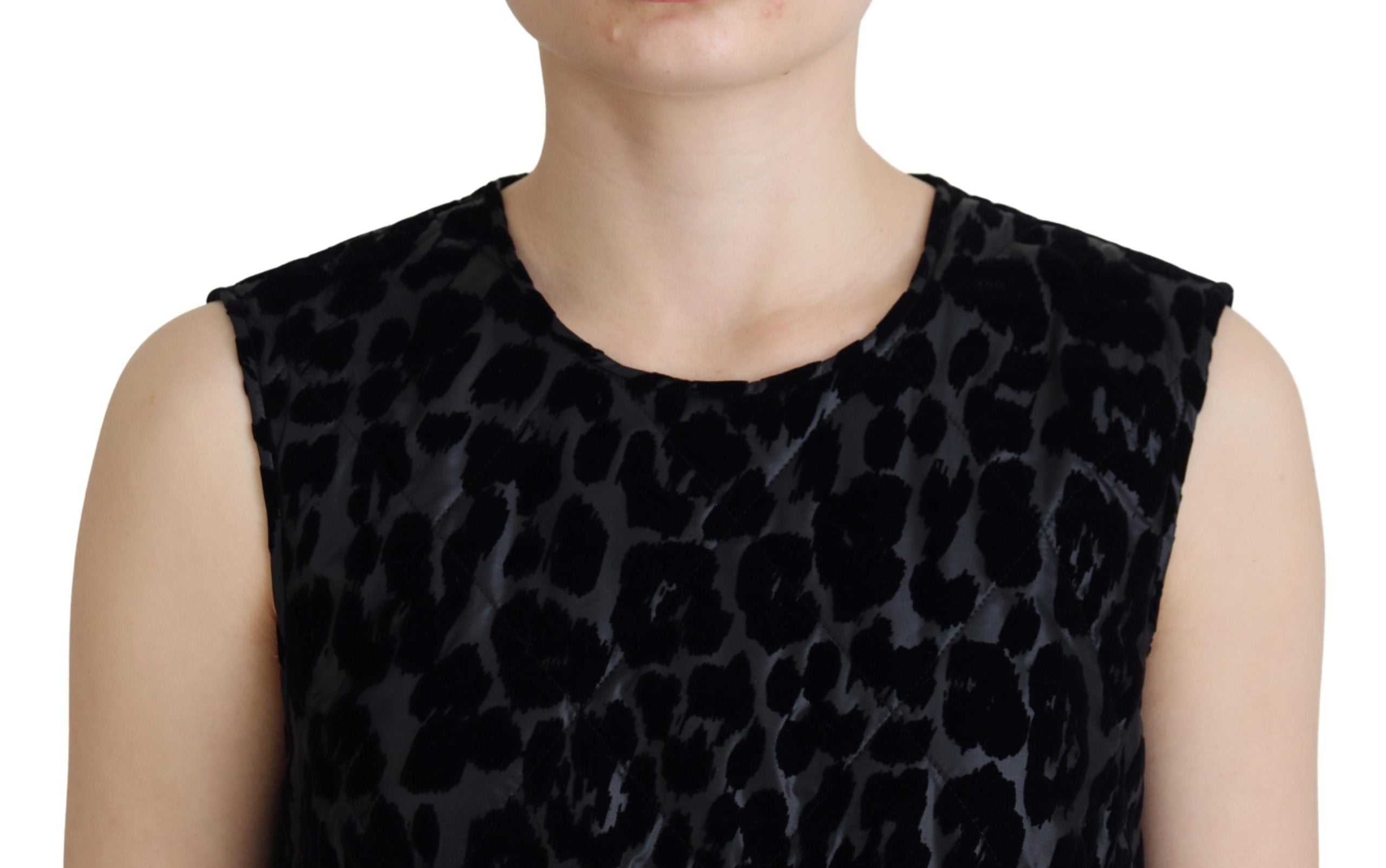 Dolce & Gabbana Elegant Leopard Pattern Mini Shift Women's Dress