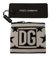 Dolce & Gabbana Elegant Black and White Wool Men's Wristband