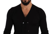 Dolce & Gabbana Black Cashmere Button Down Cardigan Men's Sweater9