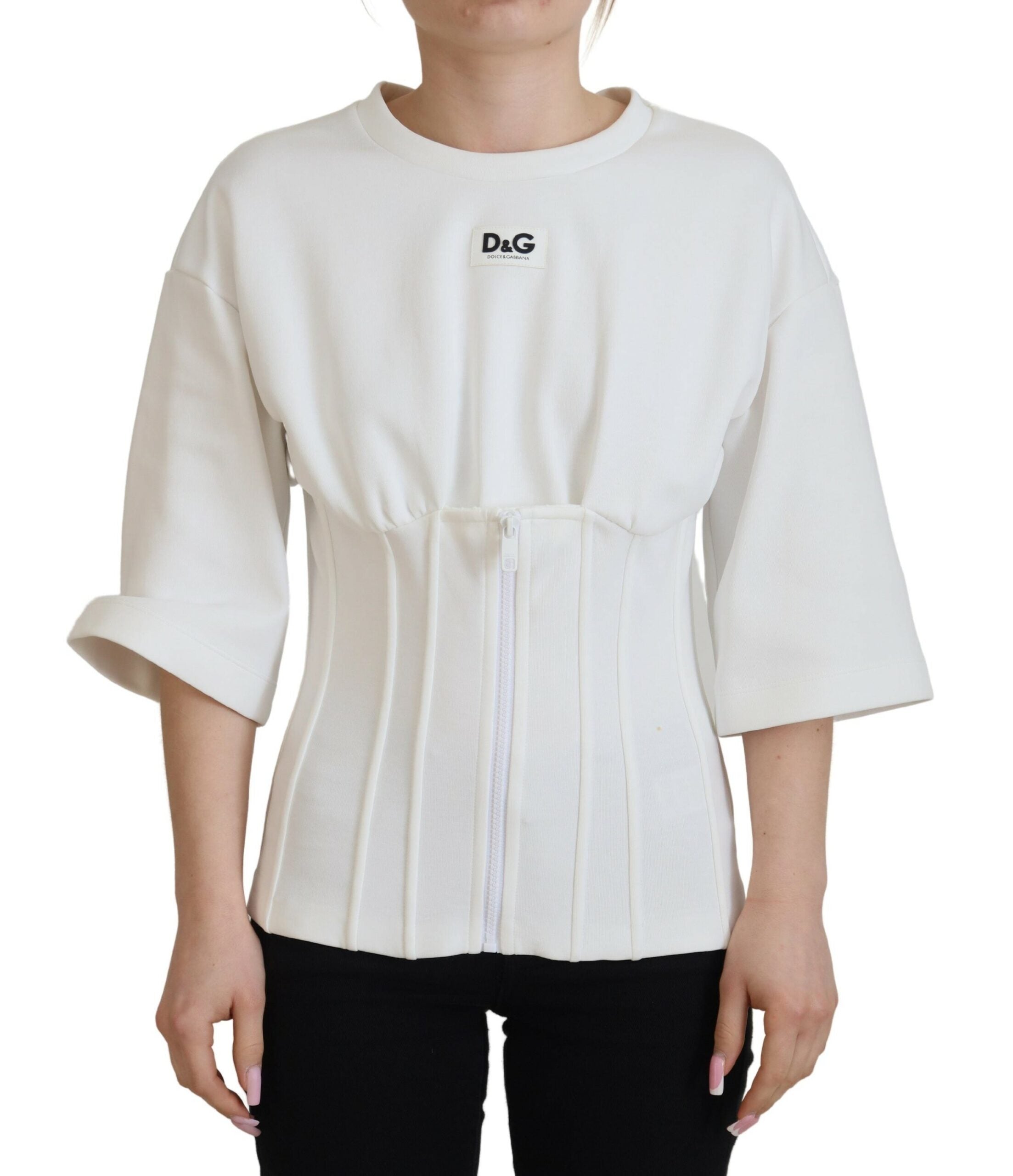 Dolce & Gabbana Elegant Corset Top T-Shirt Women's Blouse1