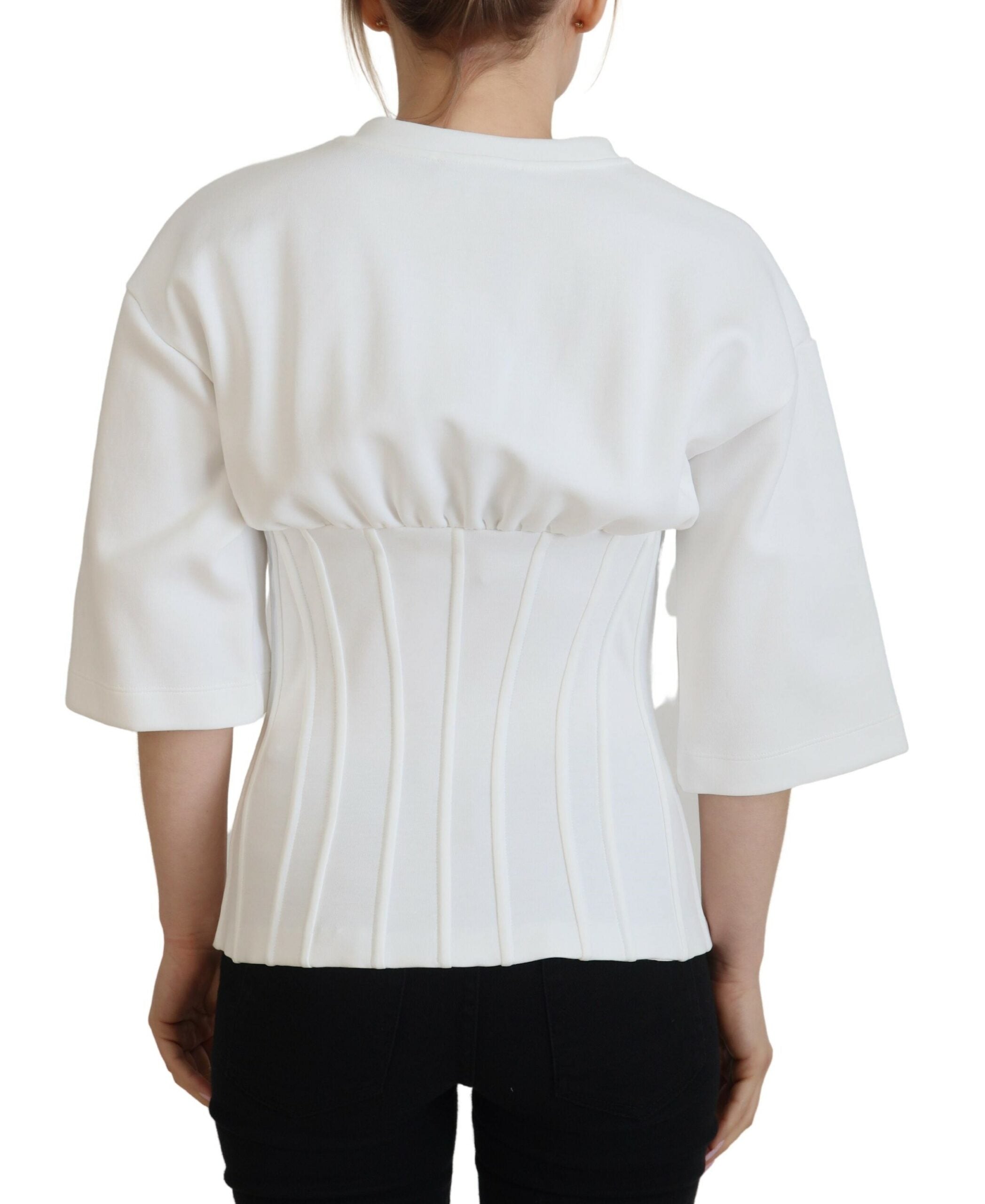 Dolce & Gabbana Elegant Corset Top T-Shirt Women's Blouse5
