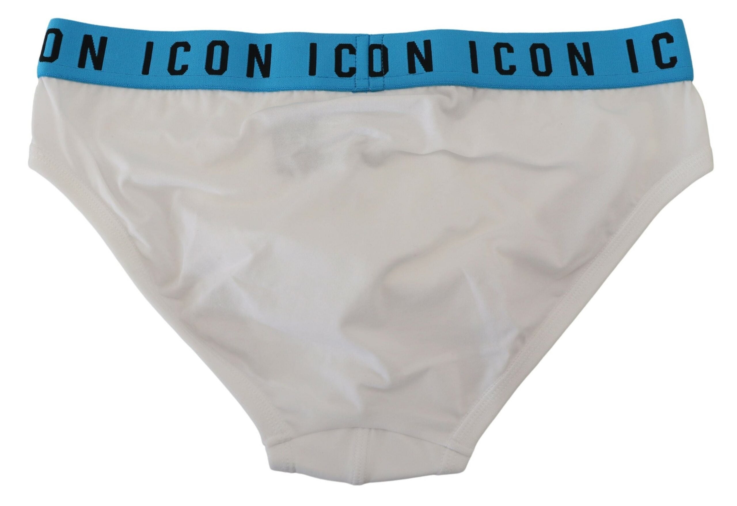 Dsquared² White Icon Logo Cotton Stretch Men Brief Men's Underwear