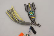 MSGM Multicolor Rocket Ship Silver Tone Metal Women's Keychain