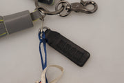 MSGM Multicolor Rocket Ship Silver Tone Metal Women's Keychain