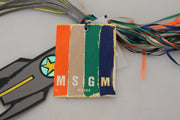 MSGM Multicolor Rocket Ship Silver Tone Metal Women's Keychain