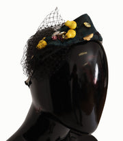 Dolce & Gabbana Purple Crystal Diadem Headband Lemons Sicily Women's Tiara