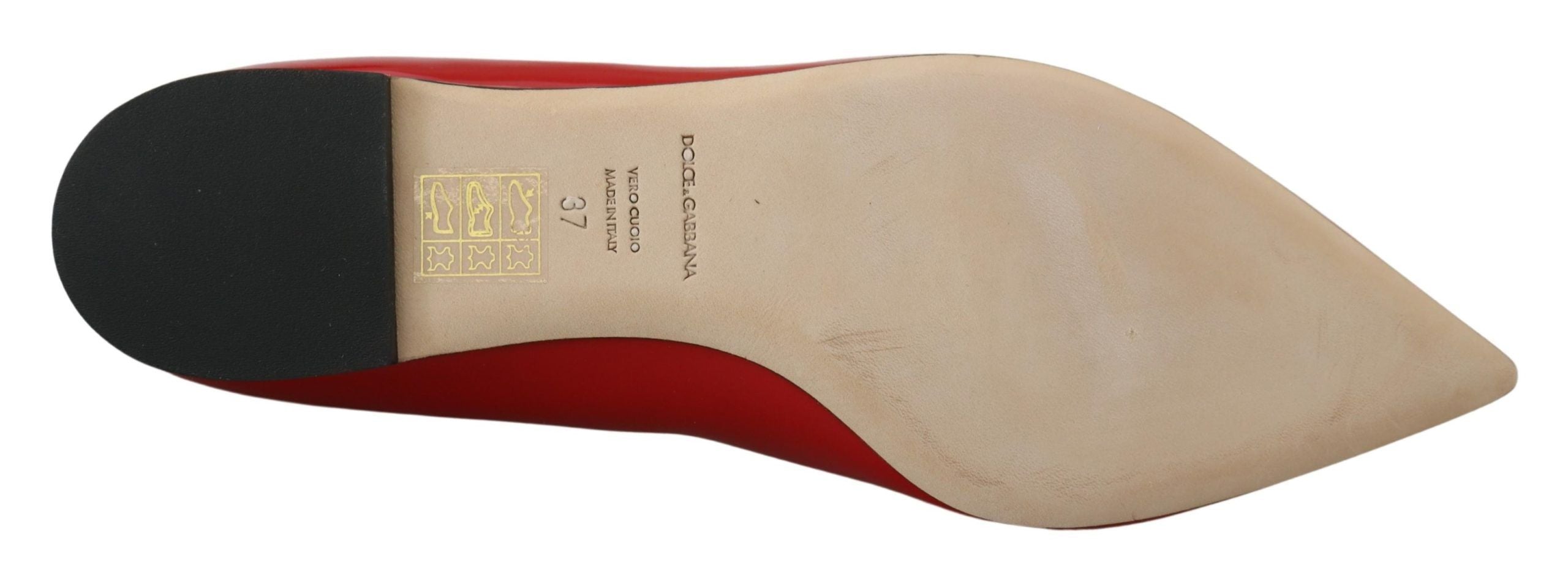 Dolce & Gabbana Red Suede Crystal Loafers - Exquisite Women's Elegance