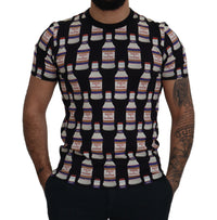 Dolce & Gabbana Black Bacio Di Venere Cotton Crew Men's T-shirt6