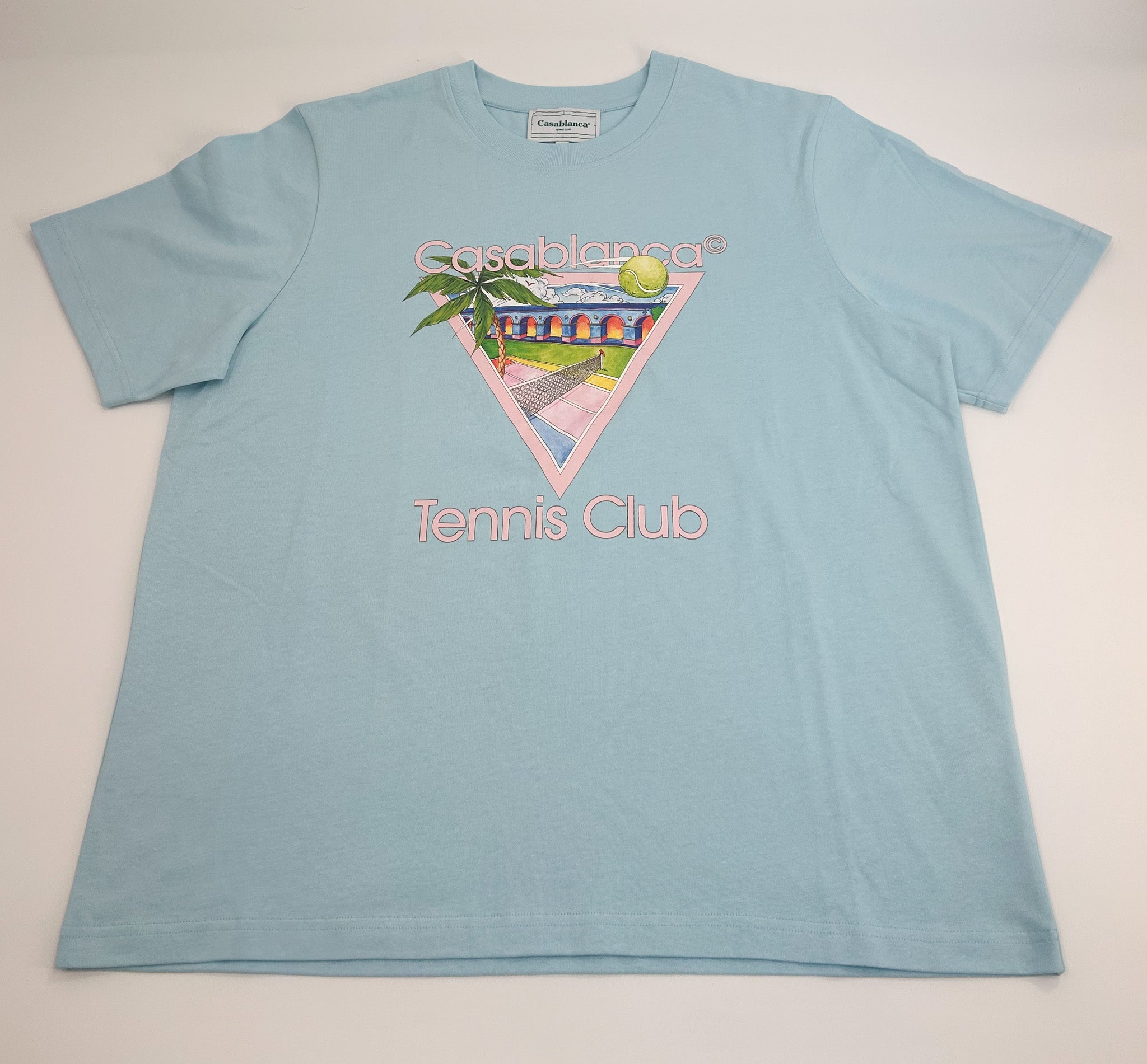 Casablanca Tennis Club Icon Screen Printed T-Shirt Regular XXL White