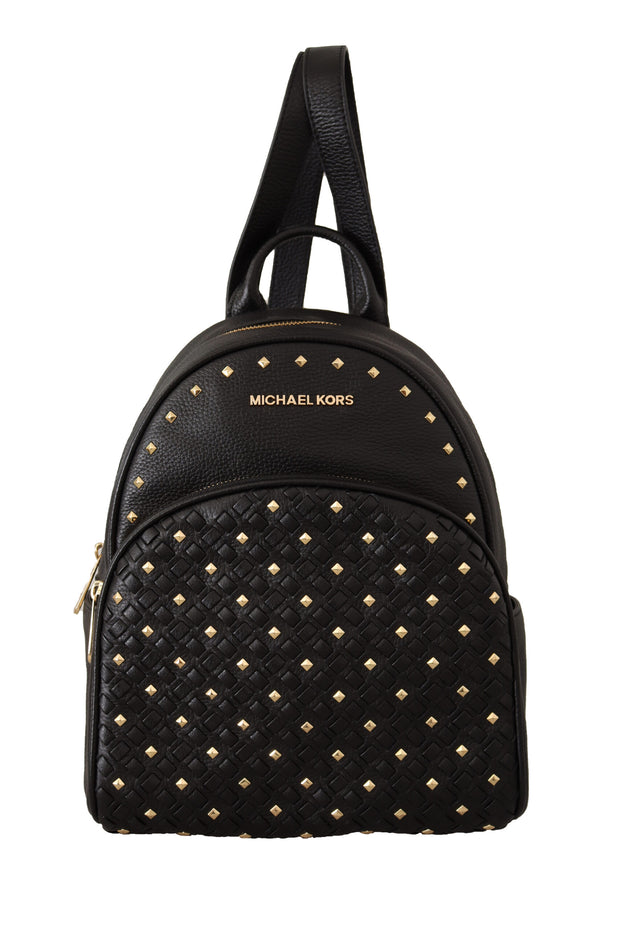 Michael Kors Black Gold Tone Studs Back Pack Women's Bag – Bluefly