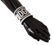 Dolce & Gabbana Elegant Monochrome Wool Wristband Men's Set