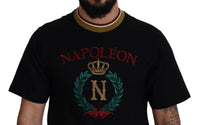 Dolce & Gabbana Black Cotton Embroidered Crewneck Men's T-shirt8