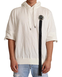 Dolce & Gabbana White Hooded Limited Edition Men's Sweater2