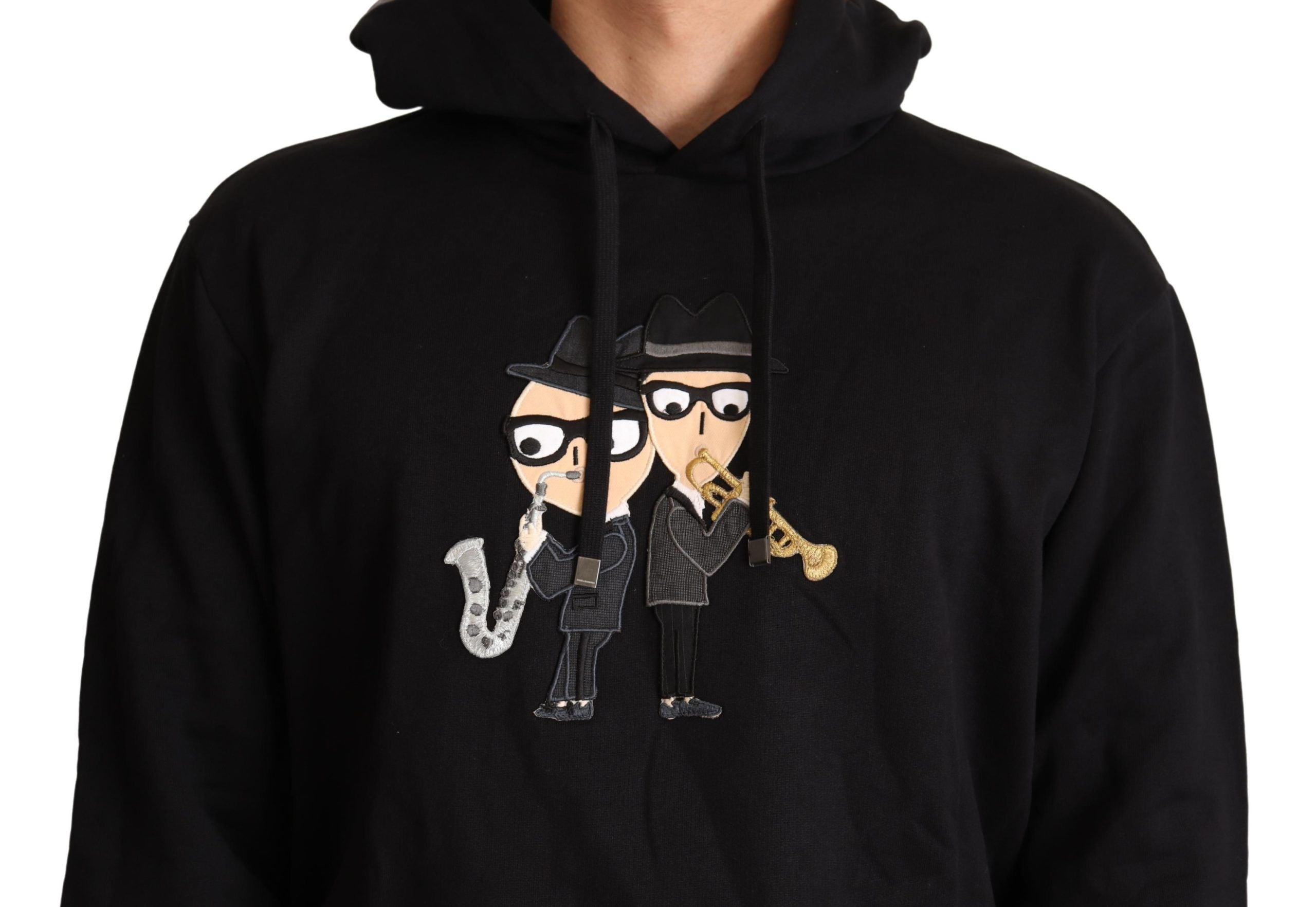 Dolce & Gabbana Black Cotton Hooded #dgfamily Men's Sweater10