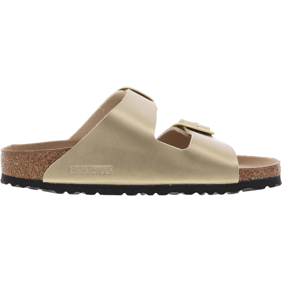Womens Adjustable Faux Leather Slide Sandals