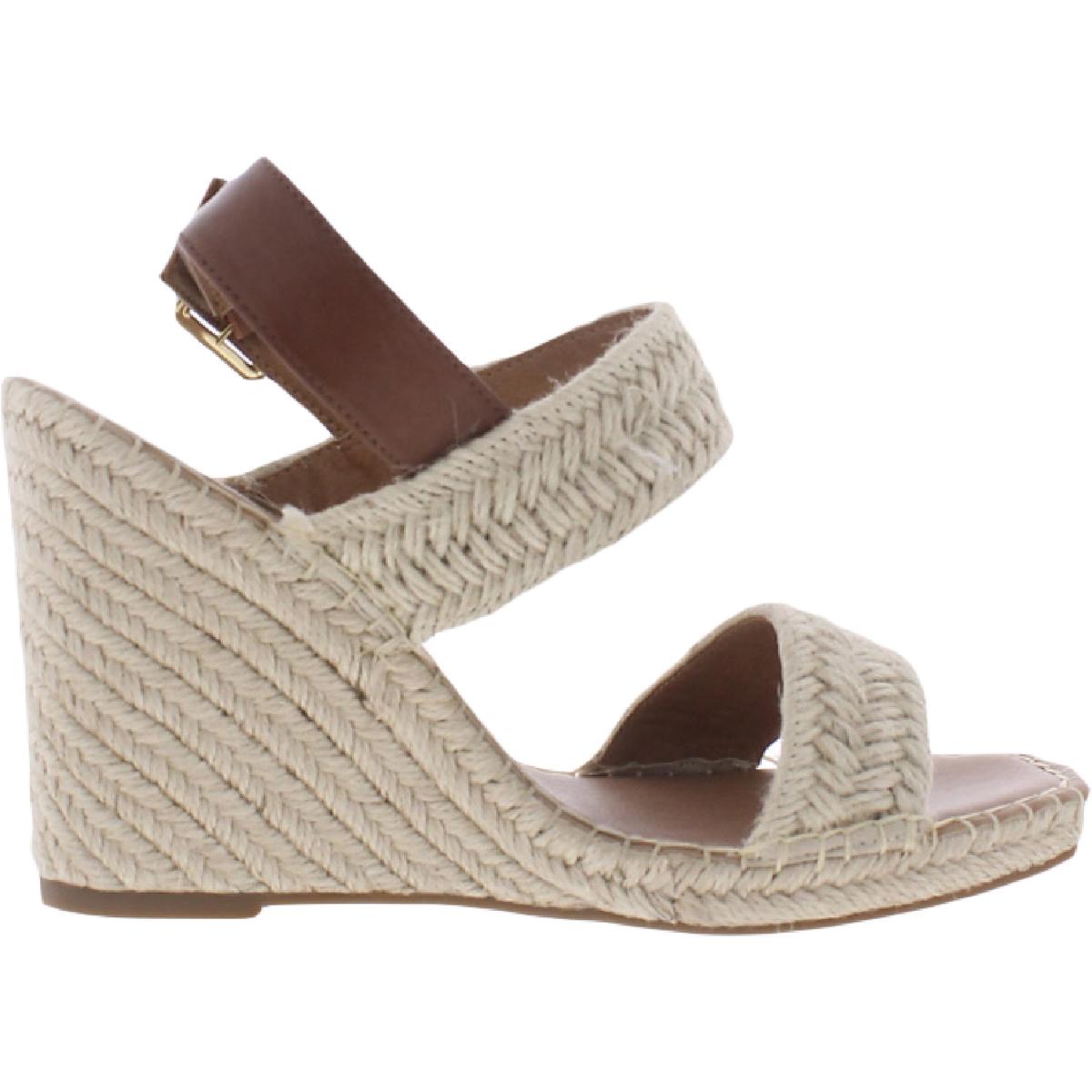 Uri Womens Buckle Espadrilles Wedge Sandals