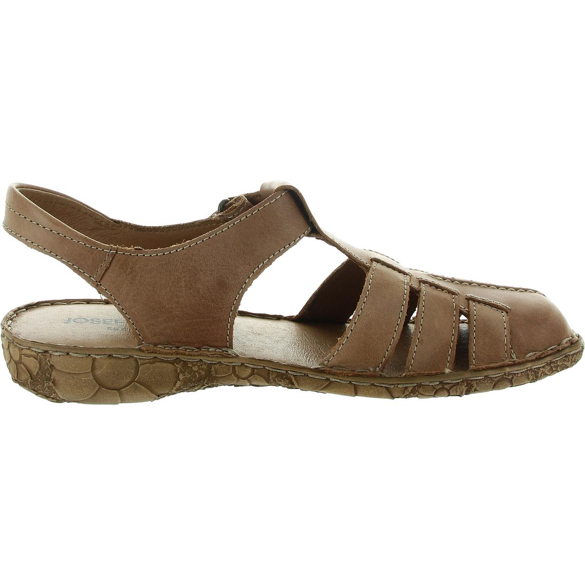 Womens Adjustable Leather Slingback Sandals