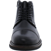 Mens Leather Oxford Ankle Boots