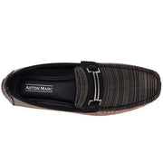 Mens Faux Suede Driving Loafers