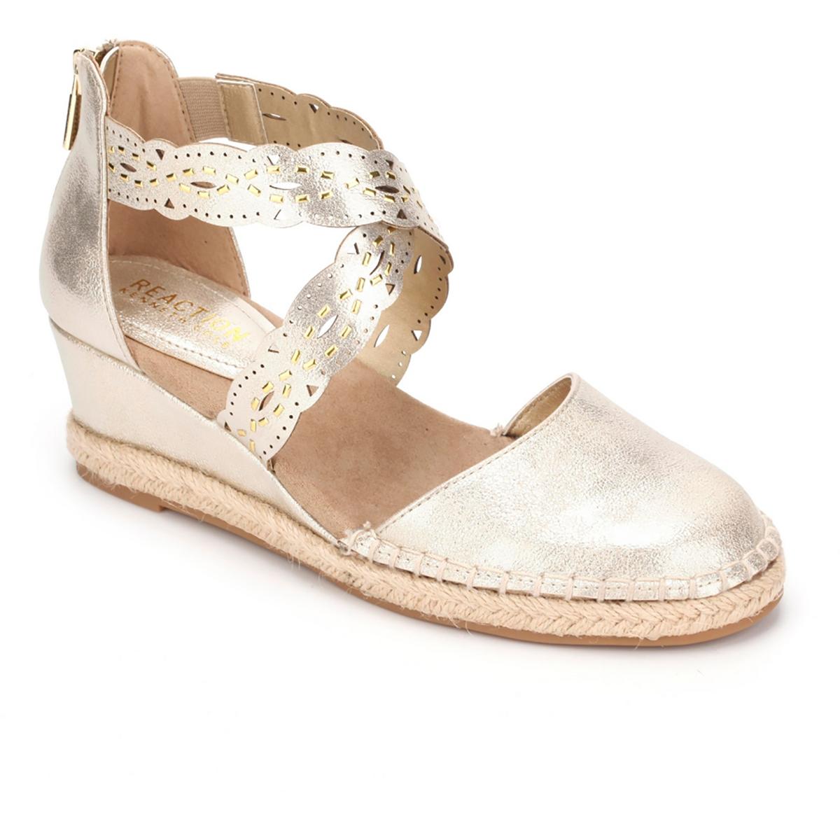 Clo X Band Womens Faux Leather Strappy Espadrilles