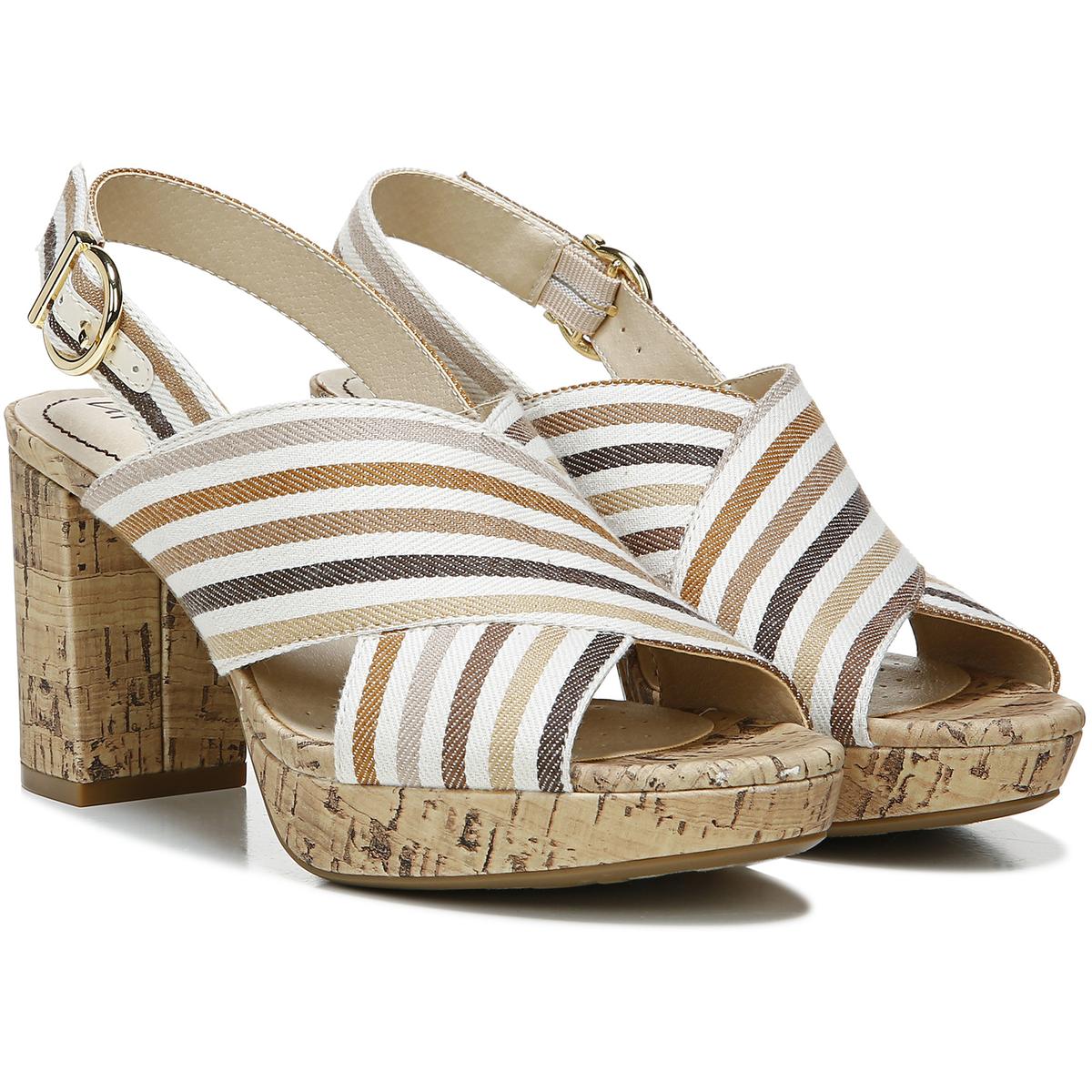 Lara Womens Padded Insole Canvas Platform Sandals