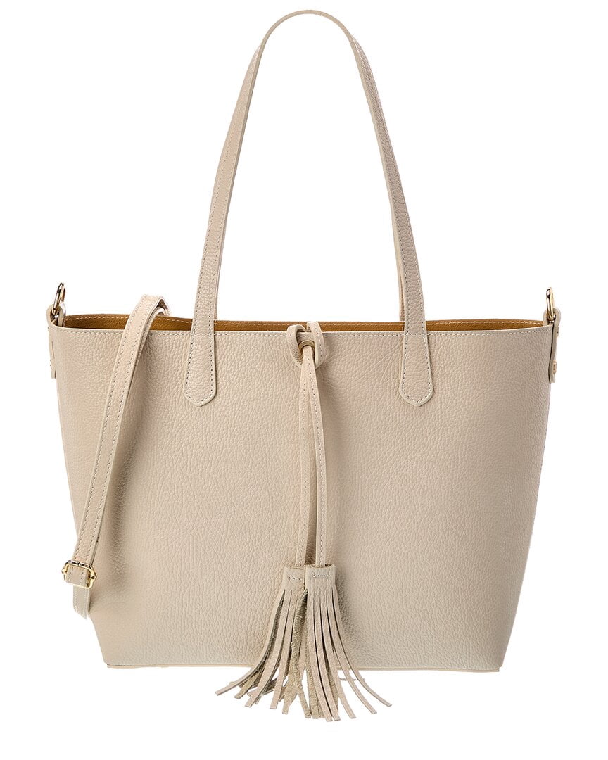 Italian Leather Romy Leather Top Handle Bag