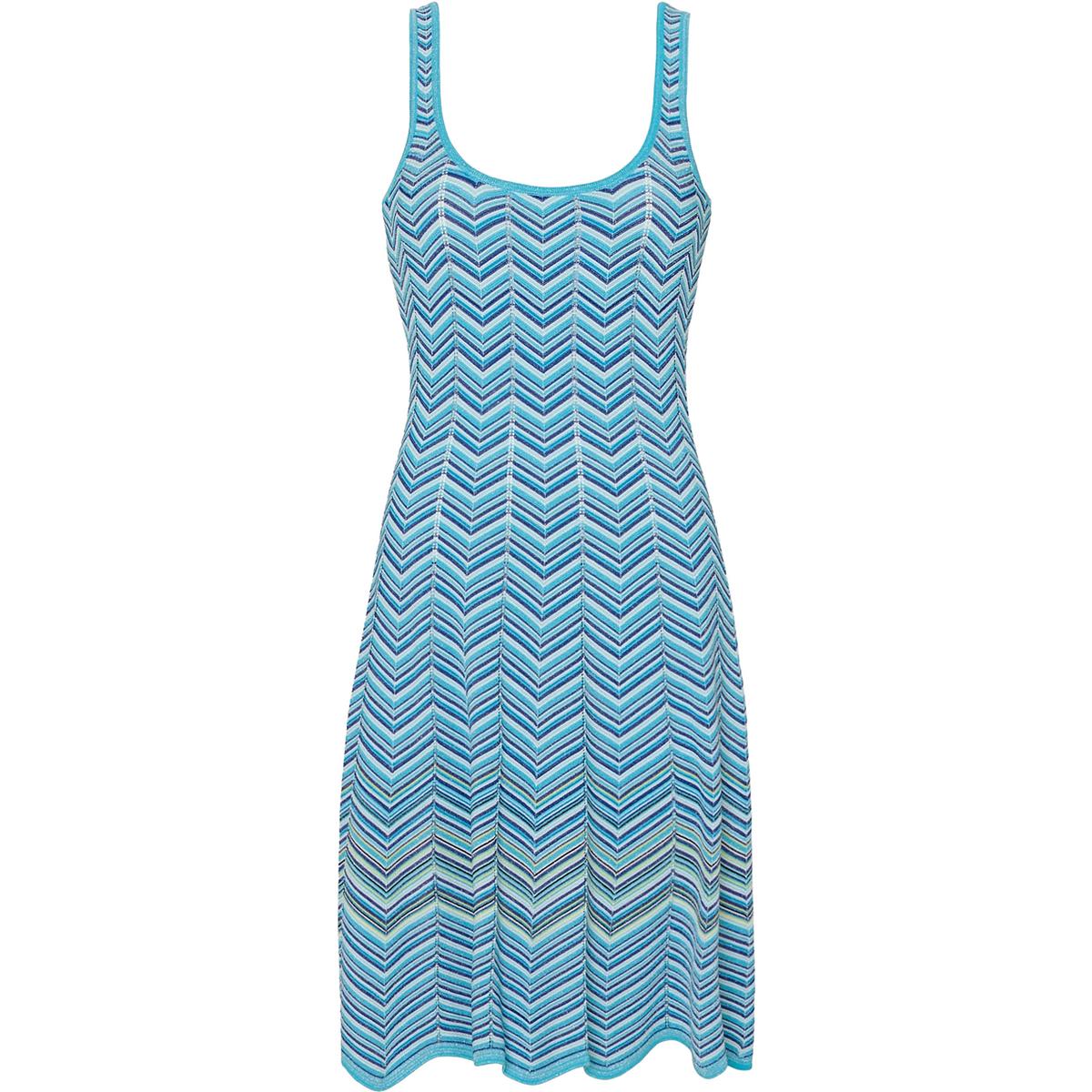 Petites Womens Metallic Mini Mini Dress Petite 0 (XS) Bright Blue Multi