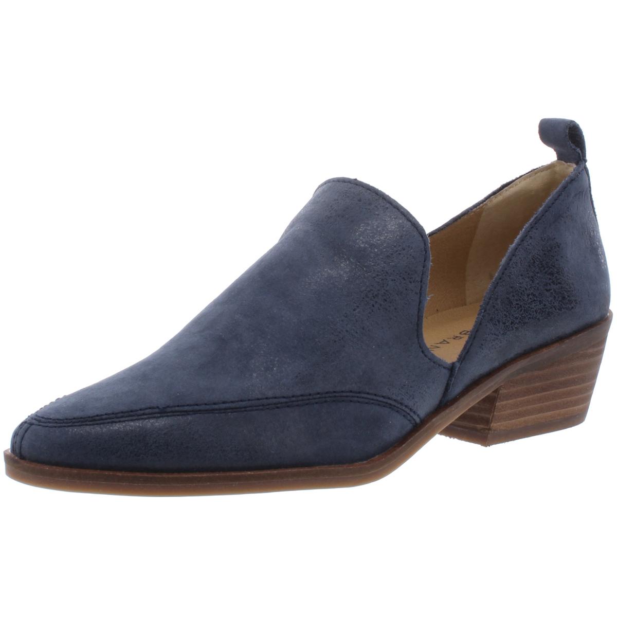 Mahzan Womens Comfort Insole Slip On Loafer Heels