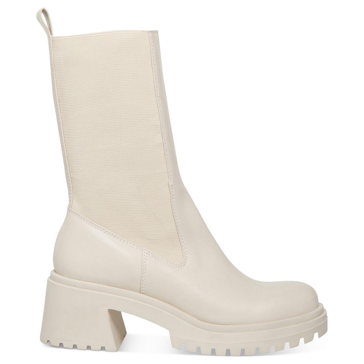 Hesitant Womens Stretch Mid-Calf Boots