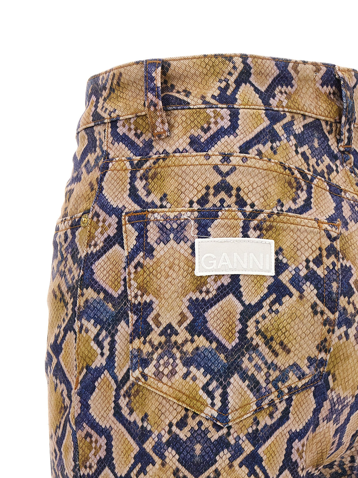 Ganni Women Python Jeans